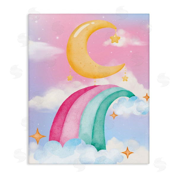 Stupell Industries Jesse Keith | Moon Rainbow In Clouds Wall Art