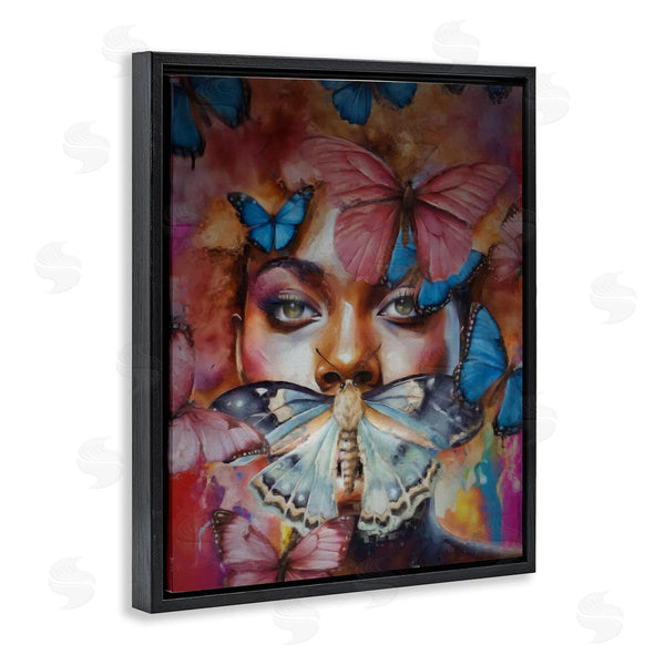 Stupell Industries Jesse Keith | Moths & Flutterby Female Portrait
