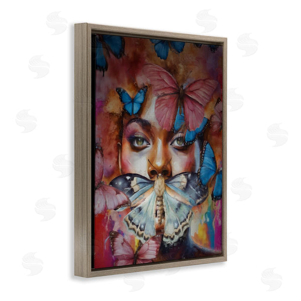 Stupell Industries Jesse Keith | Moths & Flutterby Female Portrait
