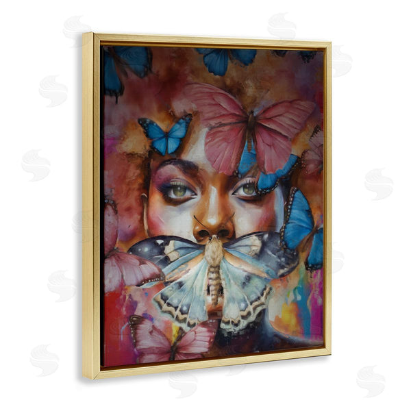 Stupell Industries Jesse Keith | Moths & Flutterby Female Portrait