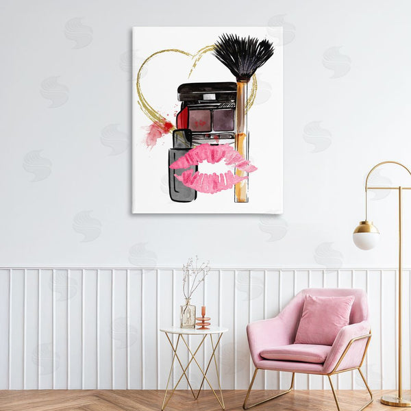 Stupell Industries Jesse Keith | Mwah Beauty Items & Kiss Wall Art