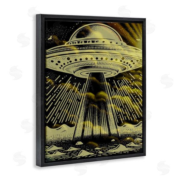 Stupell Industries Jesse Keith | Mysterious Alien UFO Wall Art