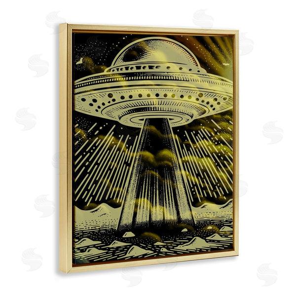 Stupell Industries Jesse Keith | Mysterious Alien UFO Wall Art