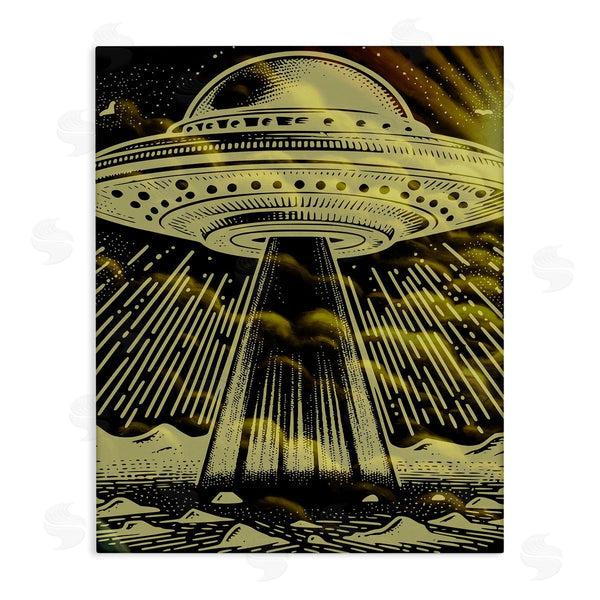 stupell industries Jesse Keith | Mysterious Alien UFO Wall Art