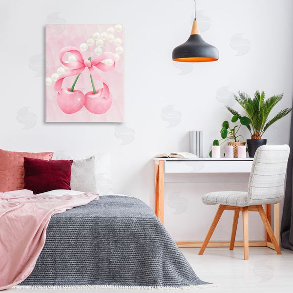 Stupell Industries Jesse Keith | Pastel Cherries With Pearls Wall Art