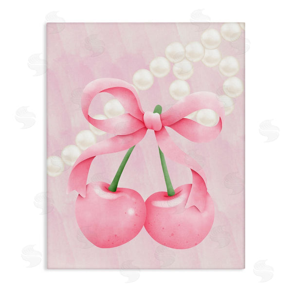 stupell industries Jesse Keith | Pastel Cherries with Pearls Wall Art