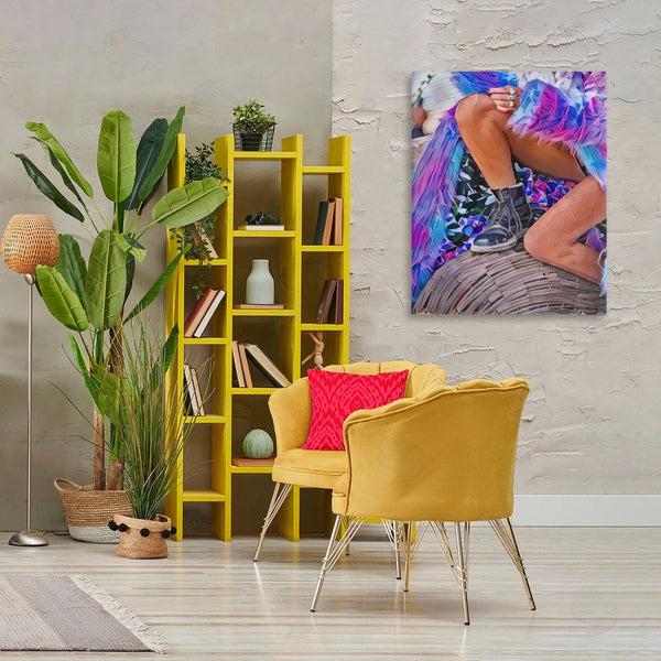 Stupell Industries Jesse Keith | Purple Fur & Boots Wall Art