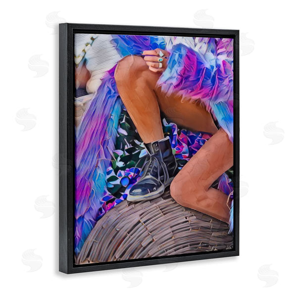 Stupell Industries Jesse Keith | Purple Fur & Boots Wall Art