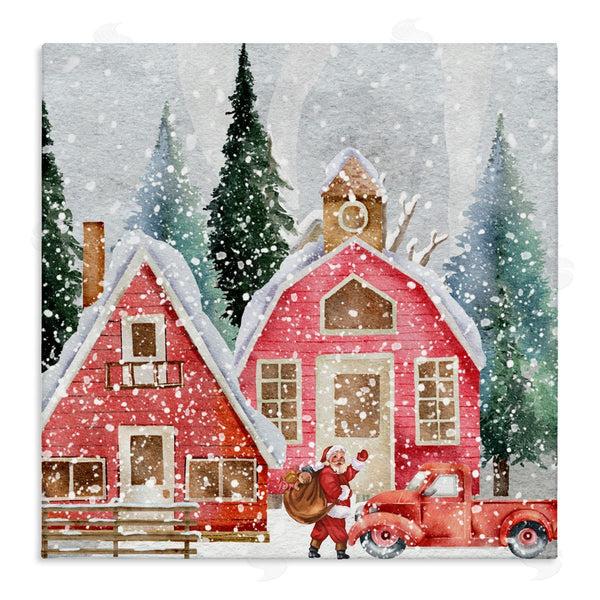 stupell industries Jesse Keith | Red Barn Santa Delivery
