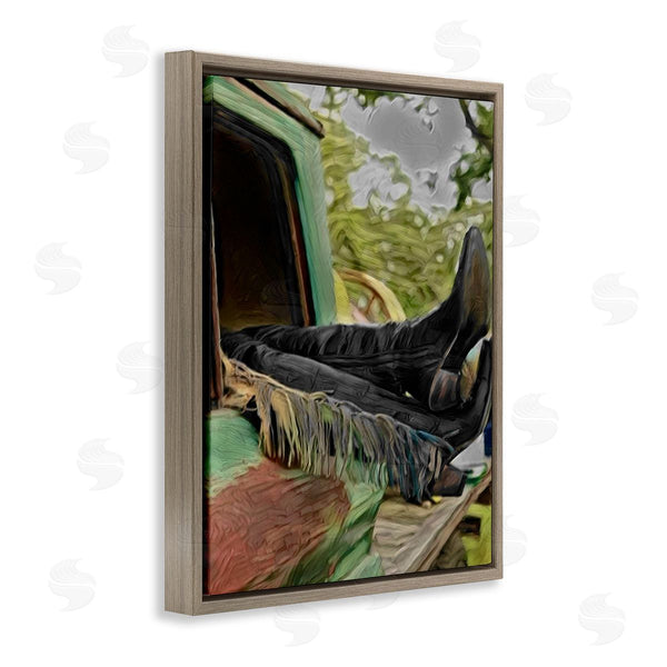 Stupell Industries Jesse Keith | Relaxing Cowgirl In Nature Wall Art