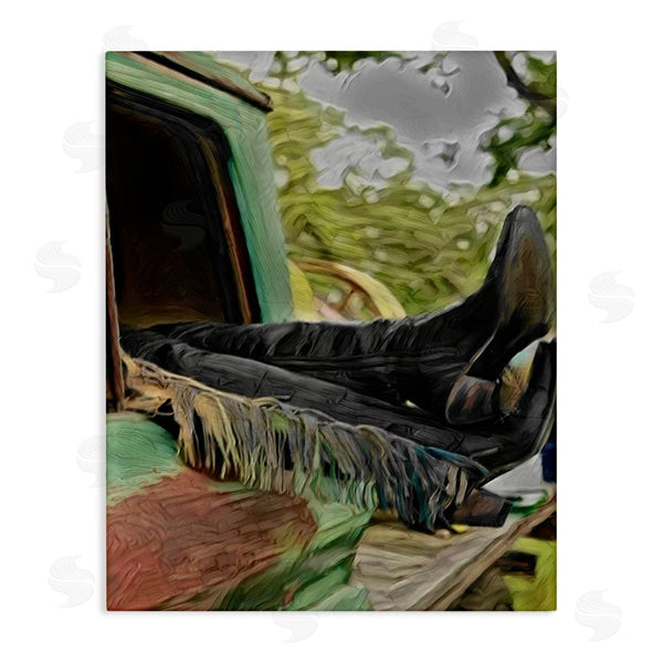 stupell industries Jesse Keith | Relaxing Cowgirl in Nature Wall Art
