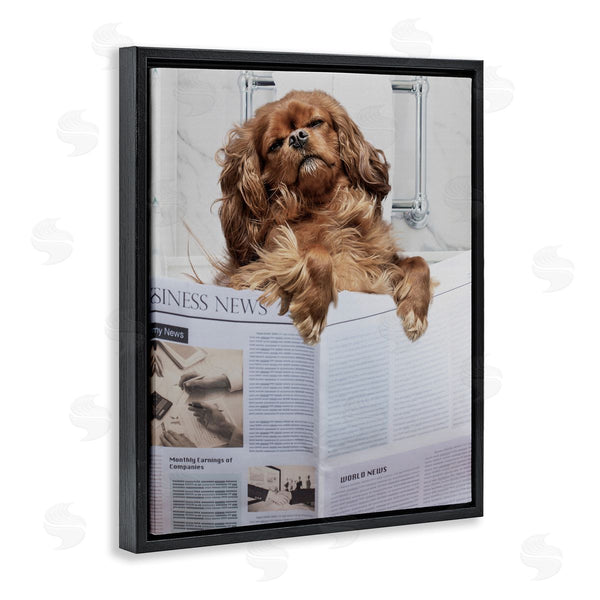 Stupell Industries Jesse Keith | Sleeping On Loo Bath Humor