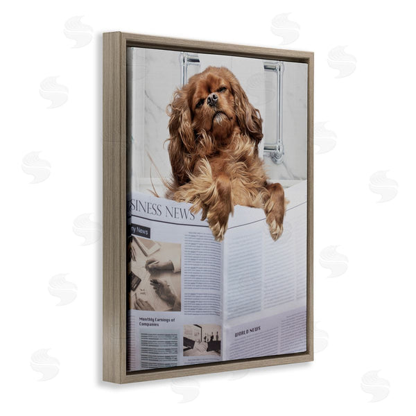 Stupell Industries Jesse Keith | Sleeping On Loo Bath Humor