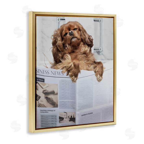 Stupell Industries Jesse Keith | Sleeping On Loo Bath Humor