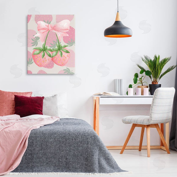 Stupell Industries Jesse Keith | Strawberry Shortcake Ribbon Wall Art