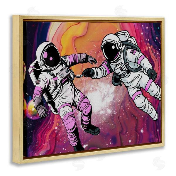 Stupell Industries Jesse Keith | Swirling Cosmic Space Astronauts Wall Art