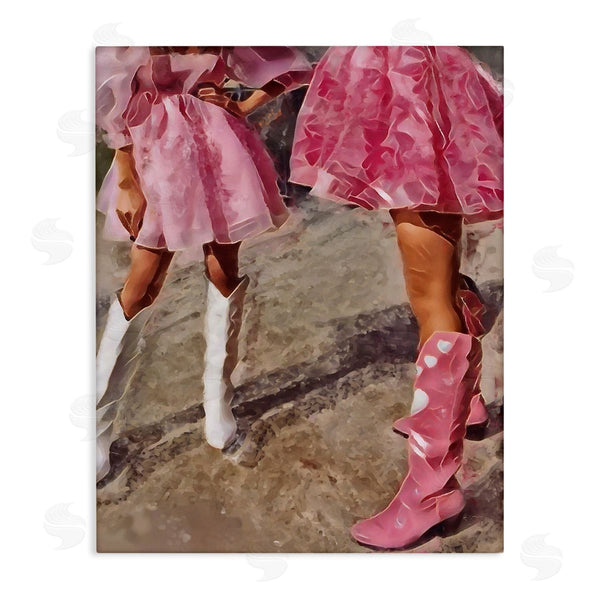 stupell industries Jesse Keith | Trendy Pink Cowgirls Wall Art