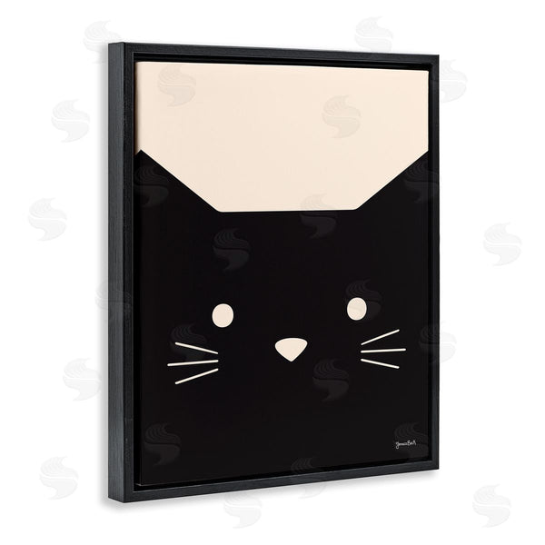 Stupell Industries Jessica Beck | Black Cat Close Up Wall Art