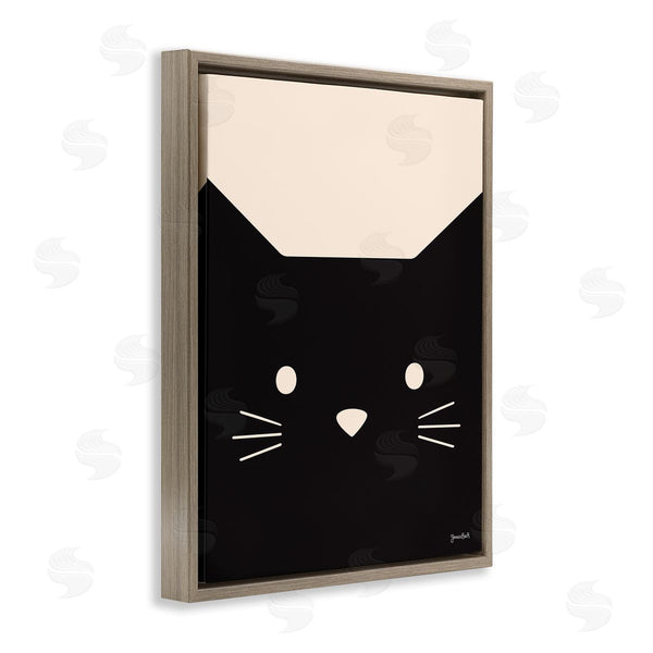 Stupell Industries Jessica Beck | Black Cat Close Up Wall Art