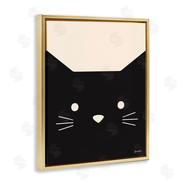 Stupell Industries Jessica Beck | Black Cat Close Up Wall Art