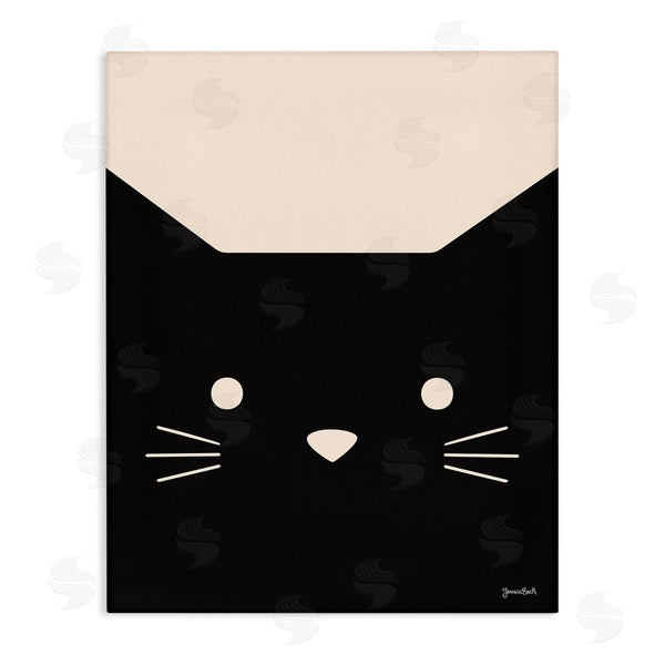 stupell industries Jessica Beck | Black Cat Close Up Wall Art