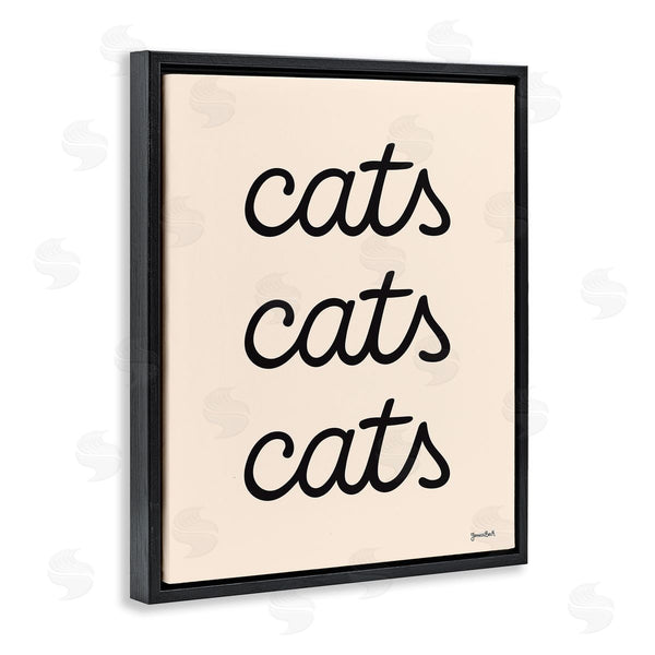 Stupell Industries Jessica Beck | Cats Repeating Script