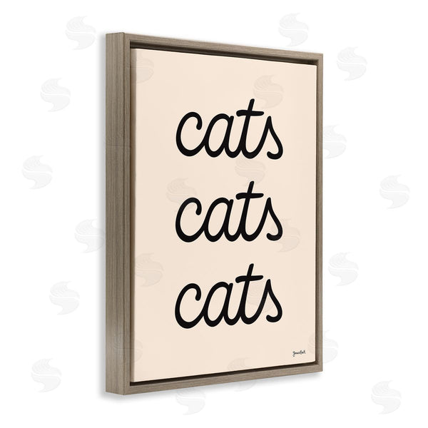 Stupell Industries Jessica Beck | Cats Repeating Script