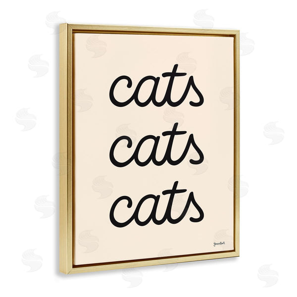 Stupell Industries Jessica Beck | Cats Repeating Script