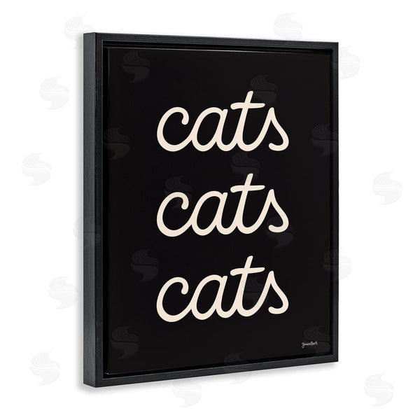 Stupell Industries Jessica Beck | Cats Repeating Typography
