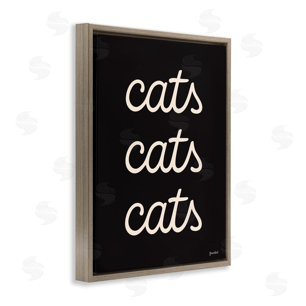 Stupell Industries Jessica Beck | Cats Repeating Typography