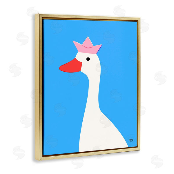 Stupell Industries Jessica Beck | Crowned Goose On Blue