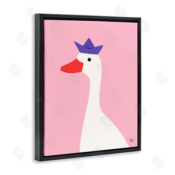 Stupell Industries Jessica Beck | Crowned Goose On Pink