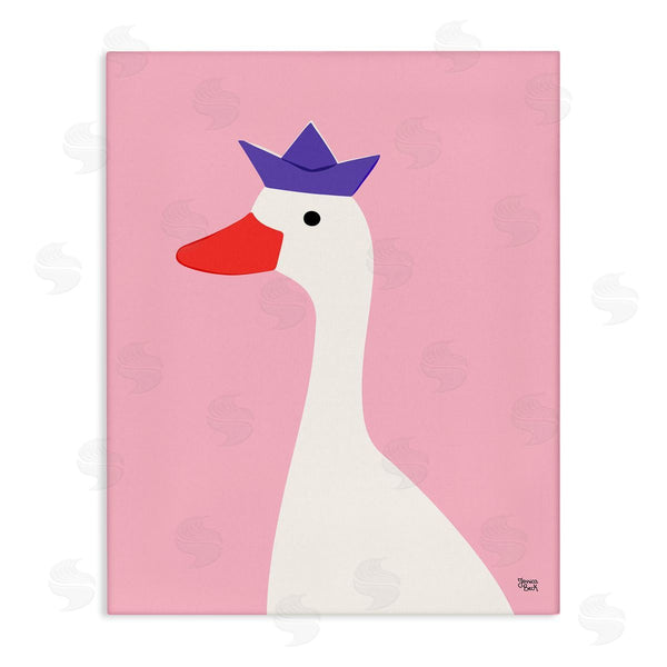 stupell industries Jessica Beck | Crowned Goose on Pink