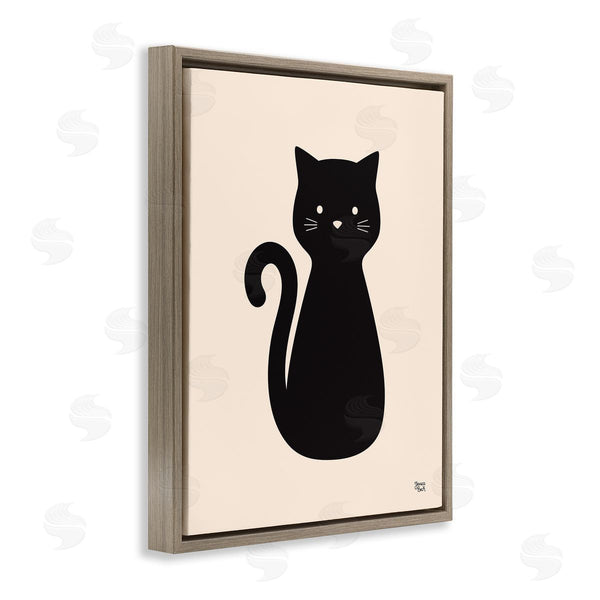 Stupell Industries Jessica Beck | Feline Grace Black Cat Wall Art