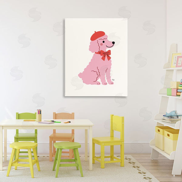 Stupell Industries Jessica Beck | French Poodle In Beret Wall Art