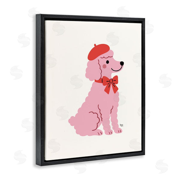Stupell Industries Jessica Beck | French Poodle In Beret Wall Art