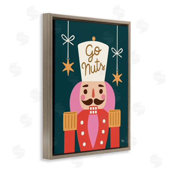 Stupell Industries Jessica Beck | Go Nuts Nutcracker On Green