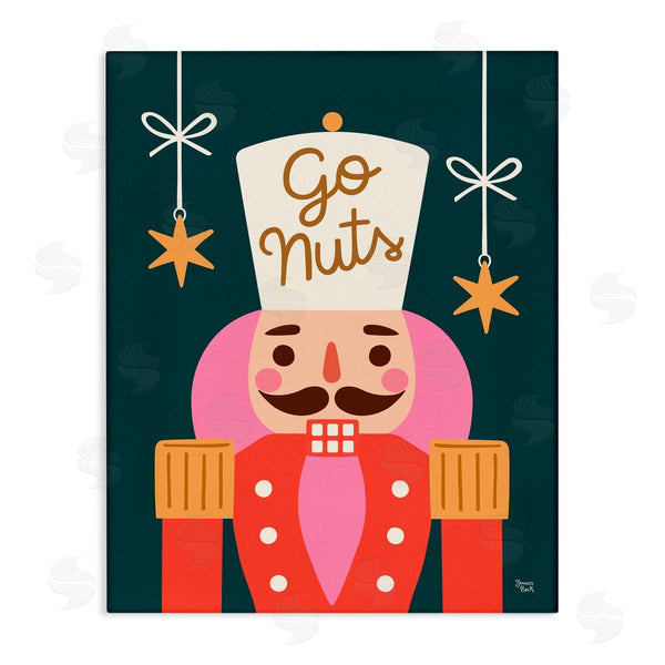 stupell industries Jessica Beck | Go Nuts Nutcracker on Green