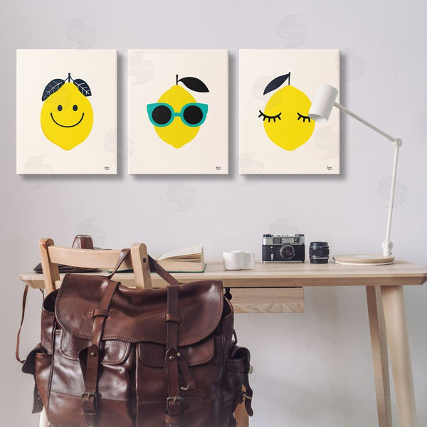 Stupell Industries Jessica Beck | Hip Summer Lemon Faces Wall Art
