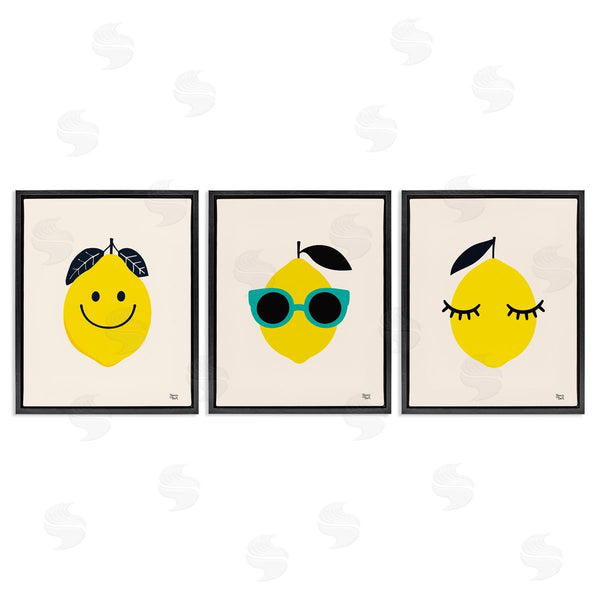 Stupell Industries Jessica Beck | Hip Summer Lemon Faces Wall Art