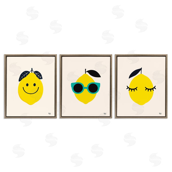 Stupell Industries Jessica Beck | Hip Summer Lemon Faces Wall Art