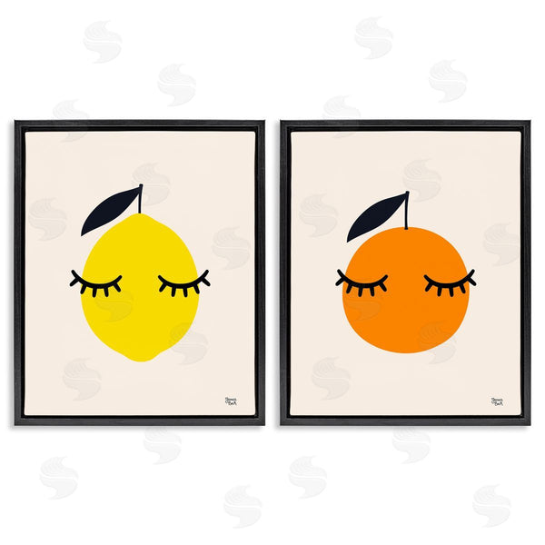 Stupell Industries Jessica Beck | Lemon & Orange With Eyelashes