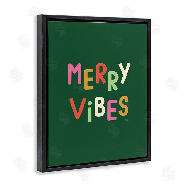 Stupell Industries Jessica Beck | Merry Vibes Colorful Text