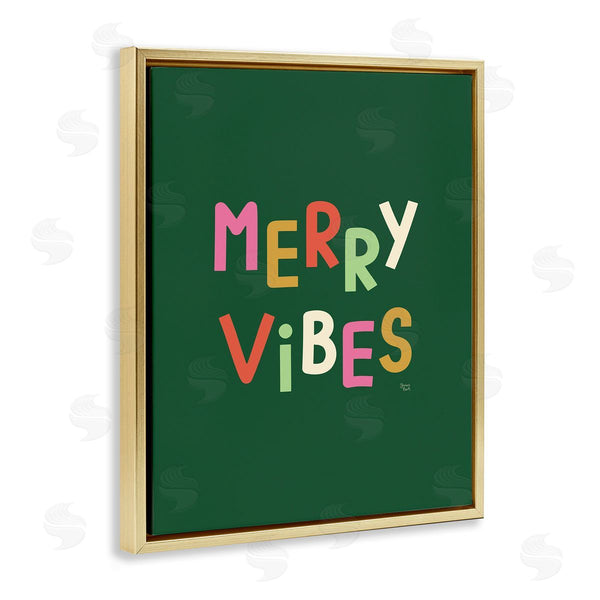 Stupell Industries Jessica Beck | Merry Vibes Colorful Text