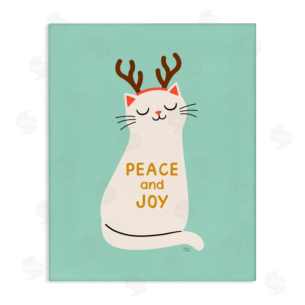 stupell industries Jessica Beck | Peace & Joy Cat Antlers