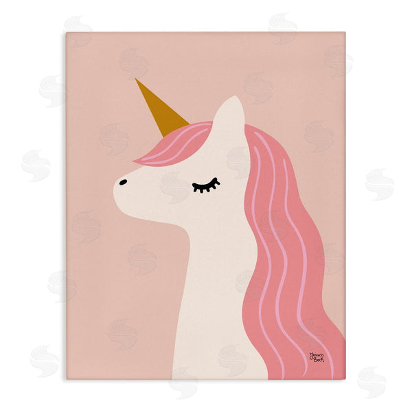 stupell industries Jessica Beck | Peach Pastel Unicorn