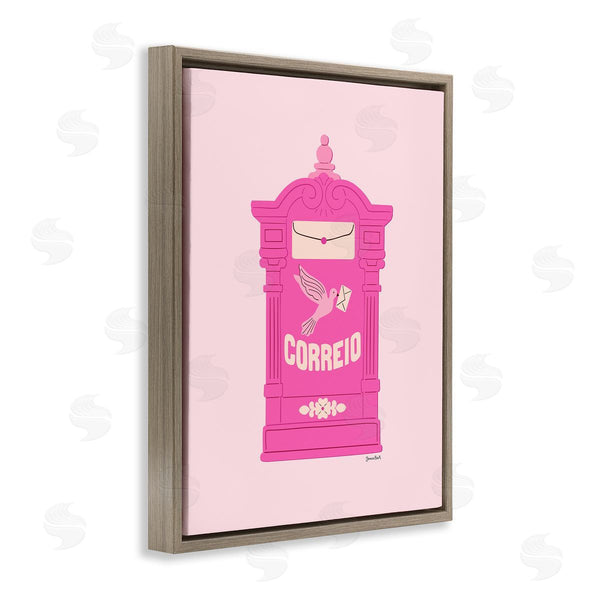 Stupell Industries Jessica Beck | Pink Portuguese Post Mailbox