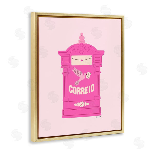 Stupell Industries Jessica Beck | Pink Portuguese Post Mailbox