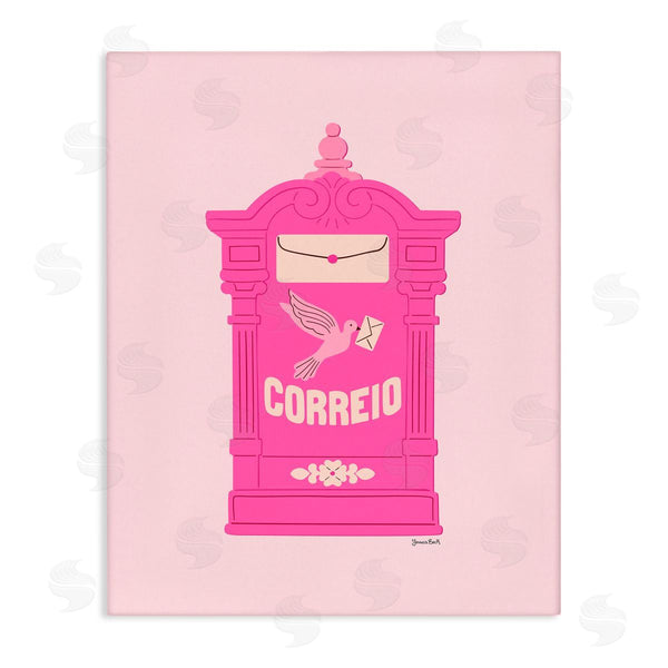 stupell industries Jessica Beck | Pink Portuguese Post Mailbox