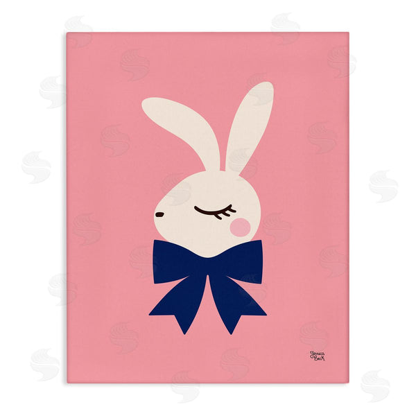 stupell industries Jessica Beck | Rabbit with Ribbon on Pink